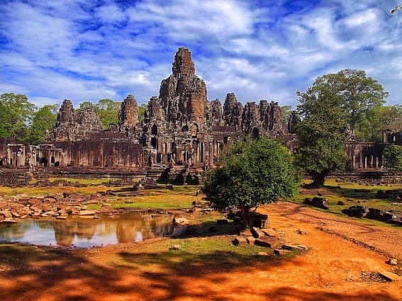 Temples in Anchor Archeological Complex, Cambodia