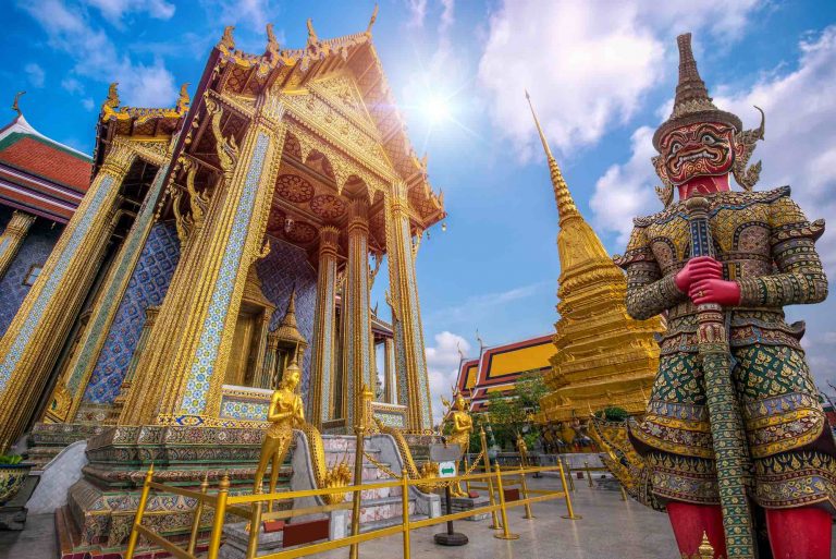 Grand Palace And Wat Pra Keaw In Bangkok, Thailand